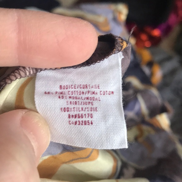 Anthropologie silk bottom dress - Picture 6 of 6